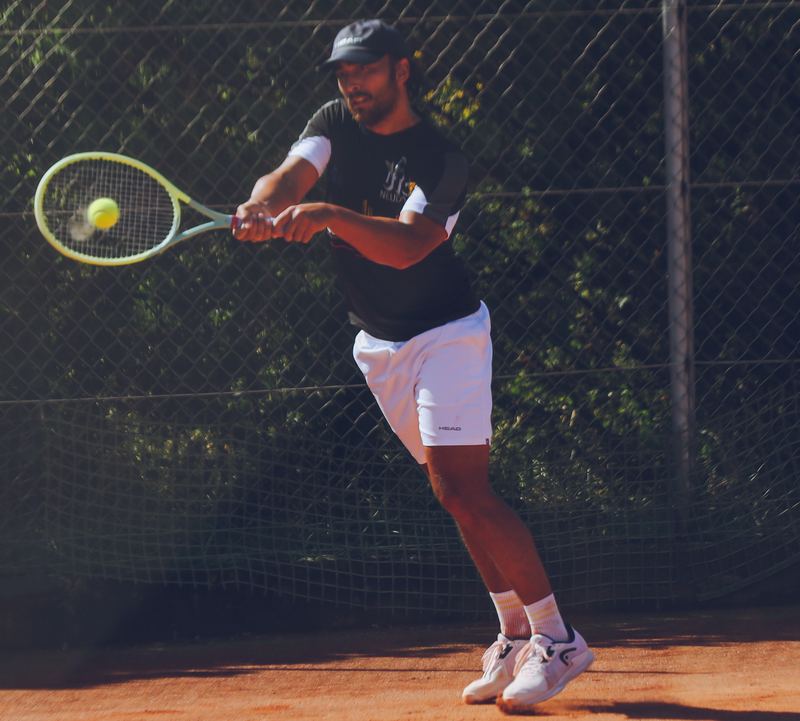 Marc Sieber auf dem Tennisplatz